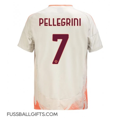 AS Roma Lorenzo Pellegrini #7 Fußballbekleidung Auswärtstrikot 2024-25 Kurzarm